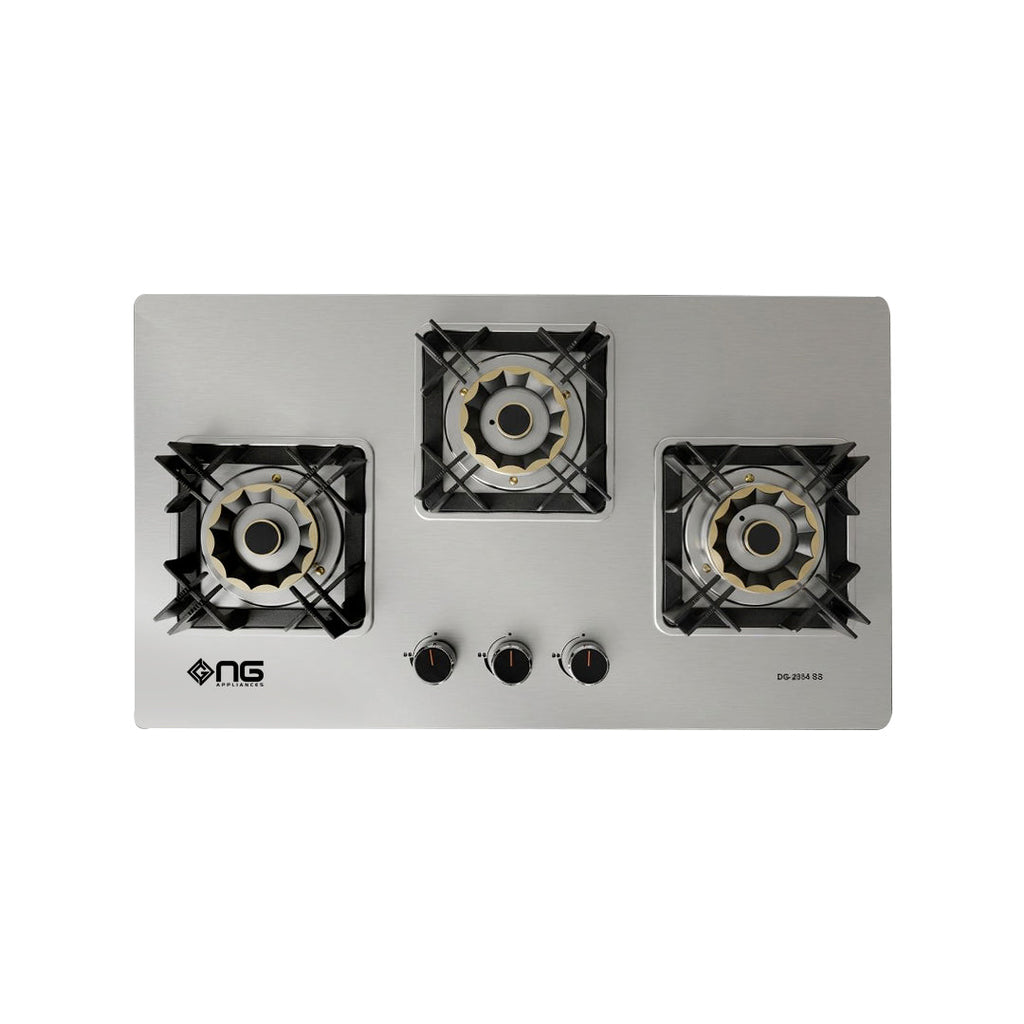 Nasgas Build In Hob DG-2034 SS – 3 Burner Stainless Steel Hob