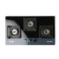 NasGas DG-334G (Auto & Safety) Built-in Hob – 3 Large 5.5Kw Burners with Tempered Glass Top