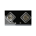 NasGas DG-31 G Dual (LPG + Natural Gas) Built-in Hob – 2 Burner Tempered Glass Gas Stove with 5.5Kw Burners