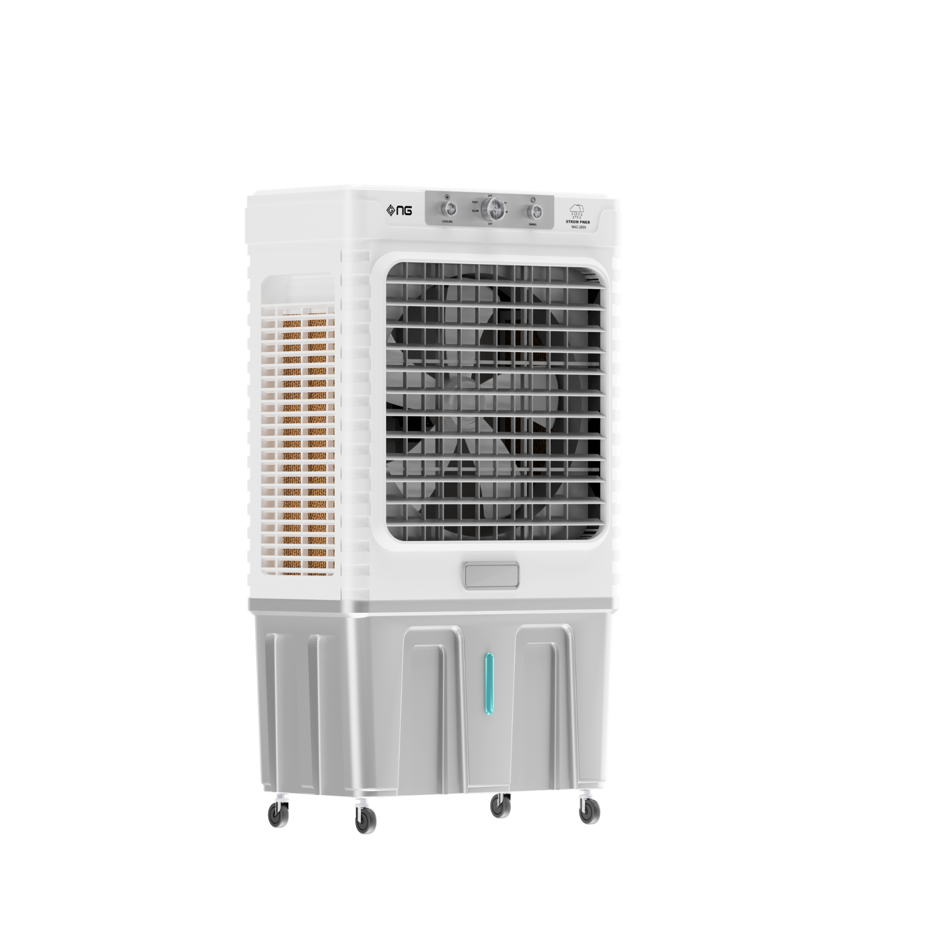 NasGas Eco-BLDC NAC-2600 | 120L Jumbo Water Tank | BLDC Air Cooler | 99.9% Copper Motor | 4-Bottle Ice Box | Energy Efficient