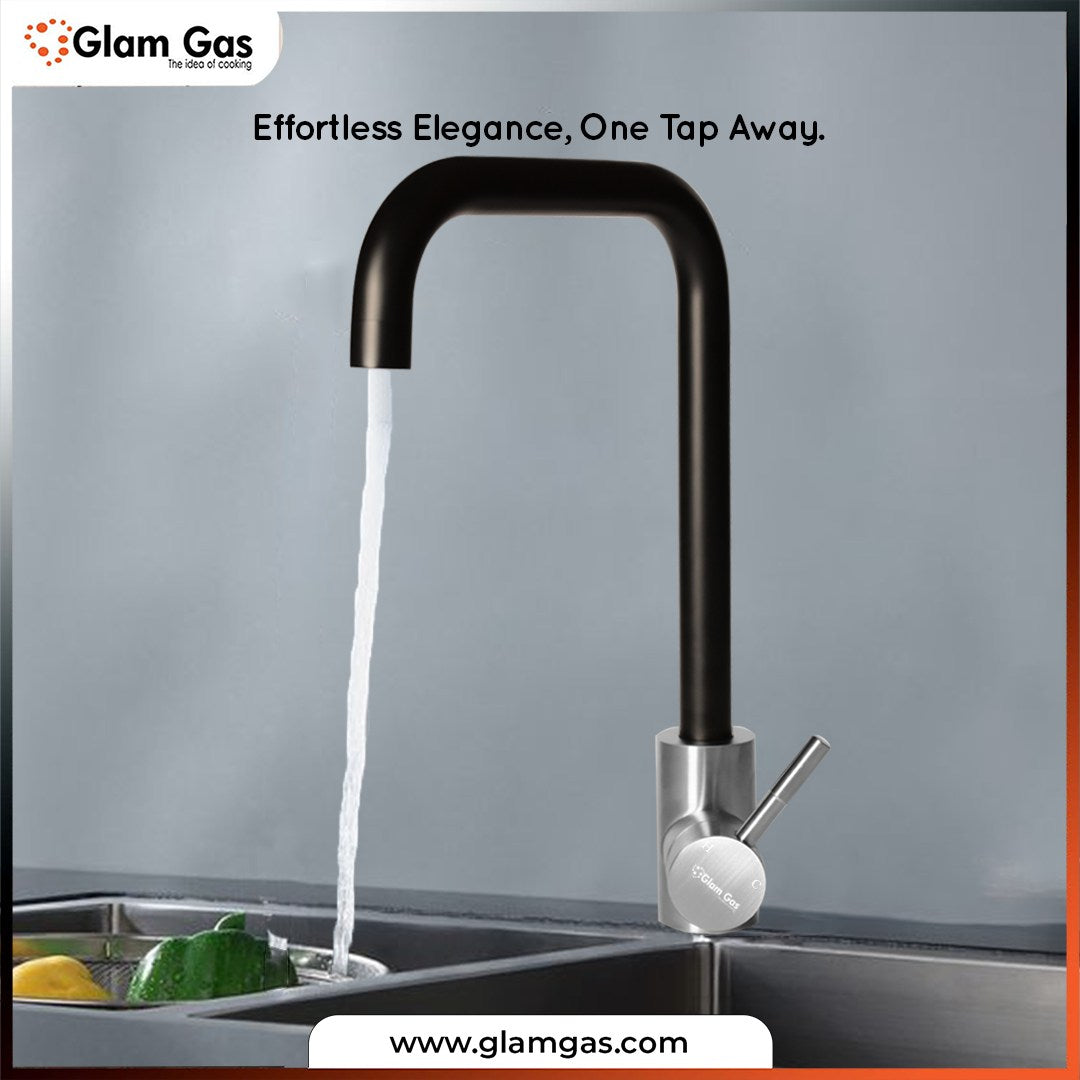 Glam Gas B-11 Kitchen Sink Faucet – Stainless Steel Single Lever