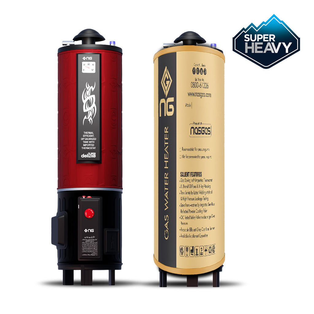 Electric Gas Water Heater DEG-35 Super Heavy Double Safety Geyser