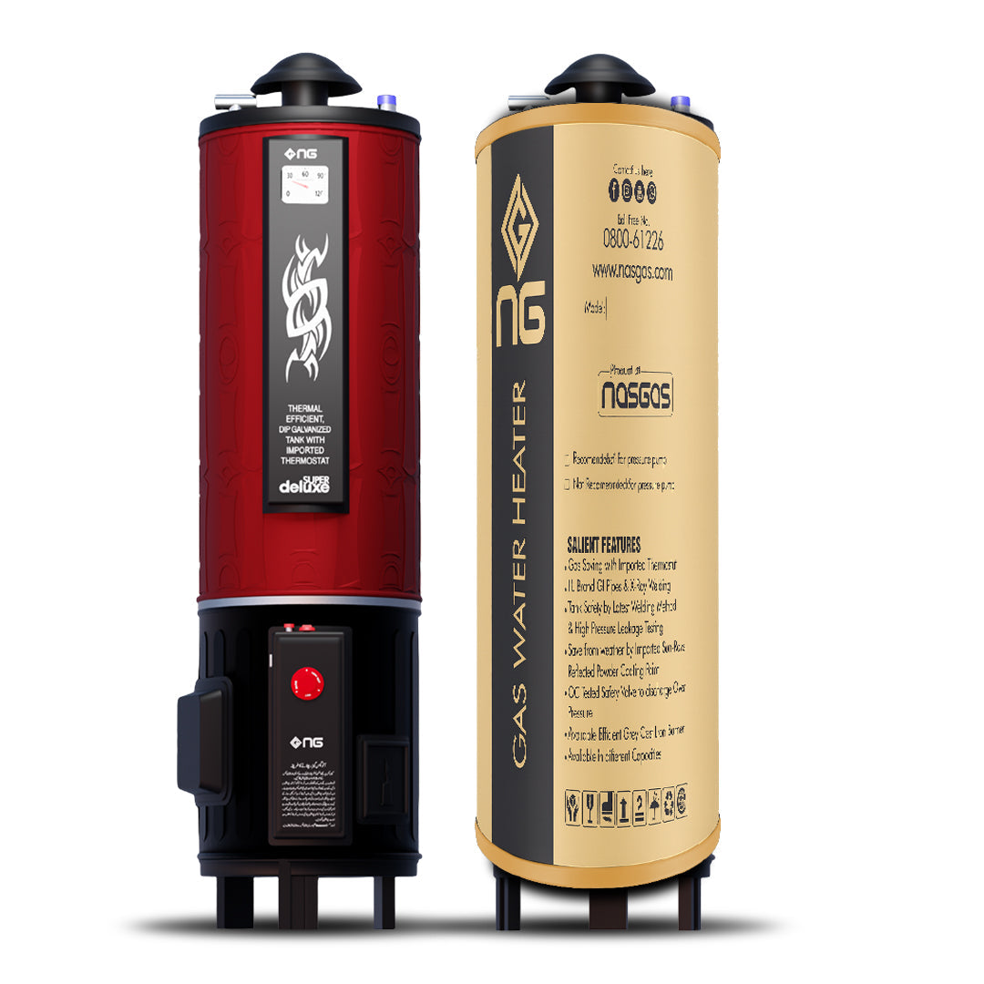 Electric Gas Water Heater DEG-55 Super Delux Double Safety Geyser