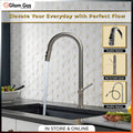 Glam Gas Flow-11 Kitchen Sink Mixer – Pull-Out Stainless Steel Faucet