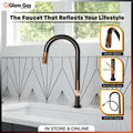 Glam Gas Flow-12 Kitchen Sink Mixer – Pull-Out Stainless Steel Faucet
