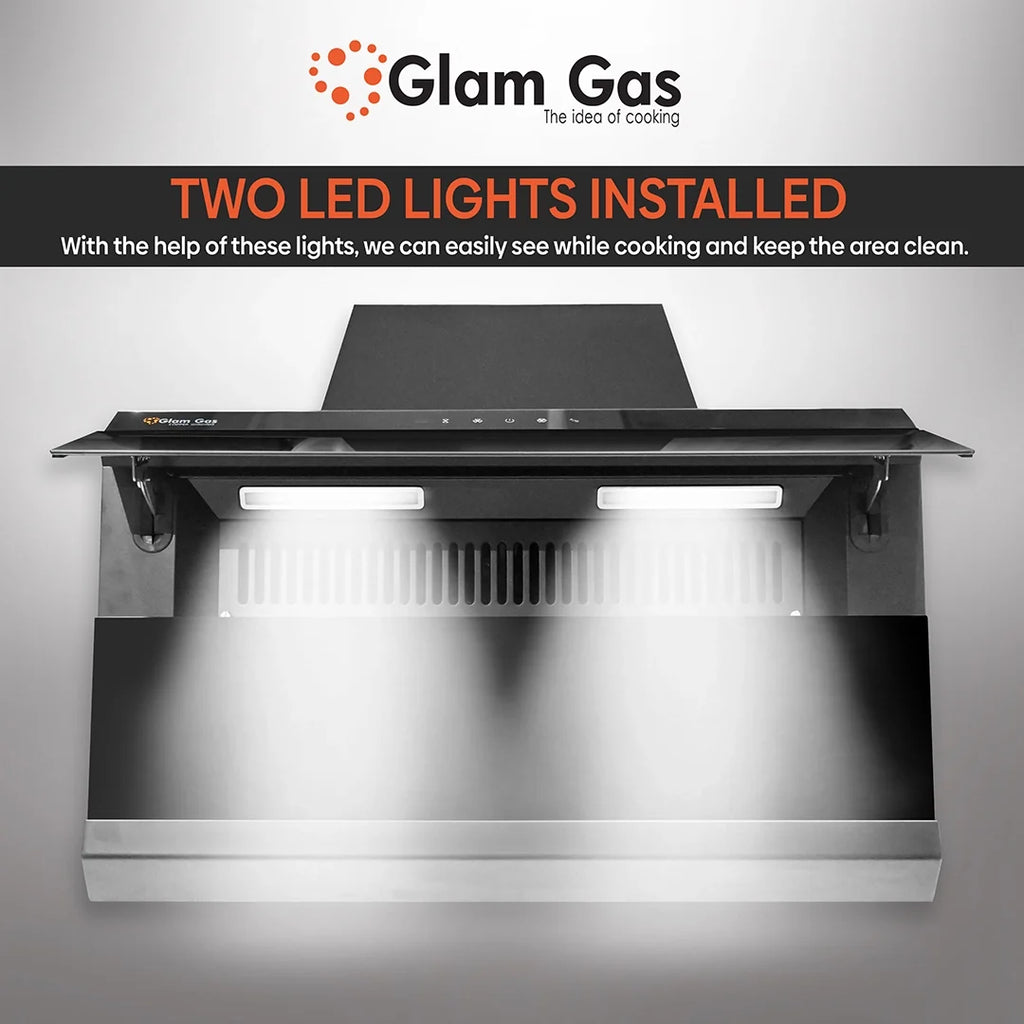 Glam Gas Strom Slim Range Hood – Hidden or Exposed Fit, 75cm & 90cm