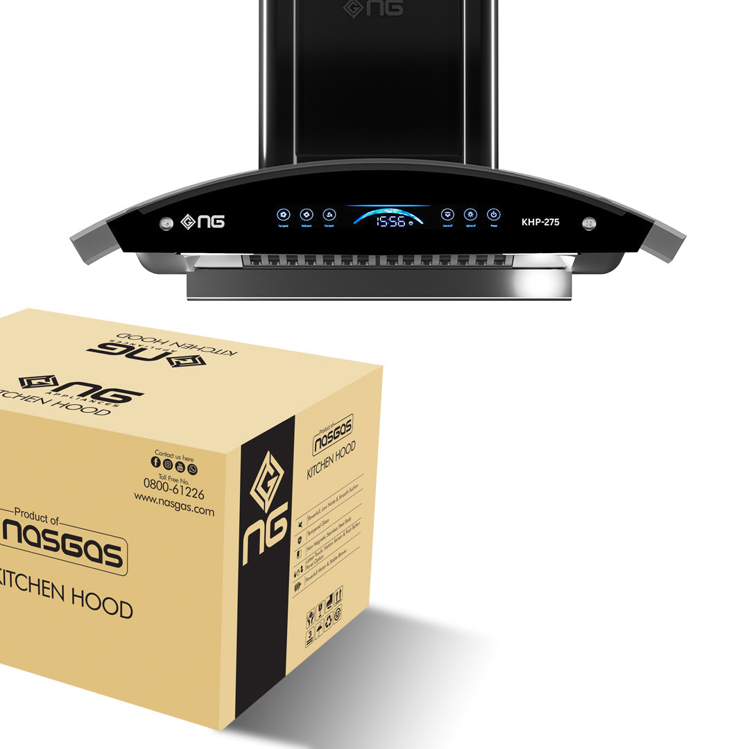NasGas 75cm Smart Powerfull Glass Kitchen Hood (KHD-275)