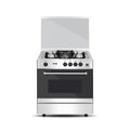 NasGas Cooking Range DG-430 Single Door –3 Burner, Stainless Steel Body