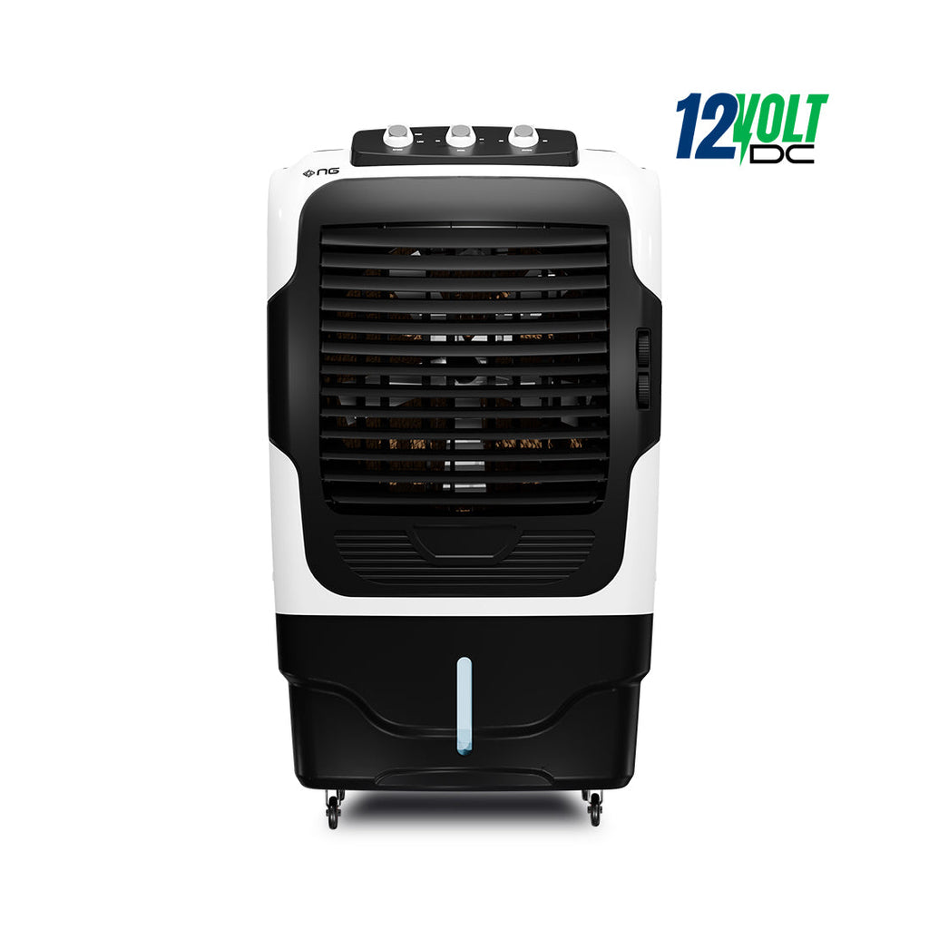 NasGas DC-Turbo NAC-9400 | 12 Volt DC Solar Air Cooler | 60L Jumbo Tank | Heavy Duty 100W Motor | Works on Battery/Solar