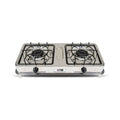 NasGas DG-112 S Double Nozzle Steel Gas Stove (Rust-Proof Body)
