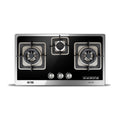 NasGas DG-226 Built-in Hob – 3 Burner Tempered Glass Gas Stove with Laser Cut Supports