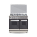 NasGas DG-534 Cooking Range - 5 Burner Double Door - Stainless Steel