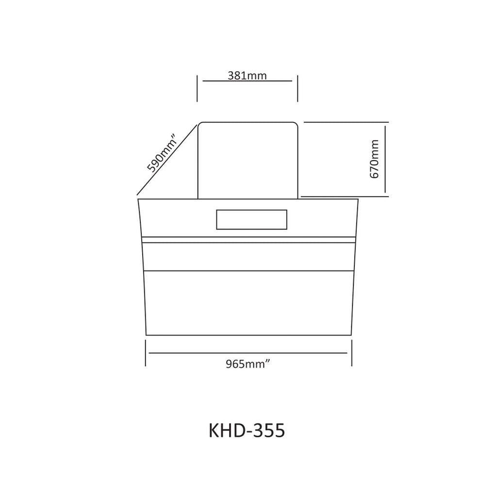NasGas Double Motor Auto-Clean Smart Hood (KHD-355)