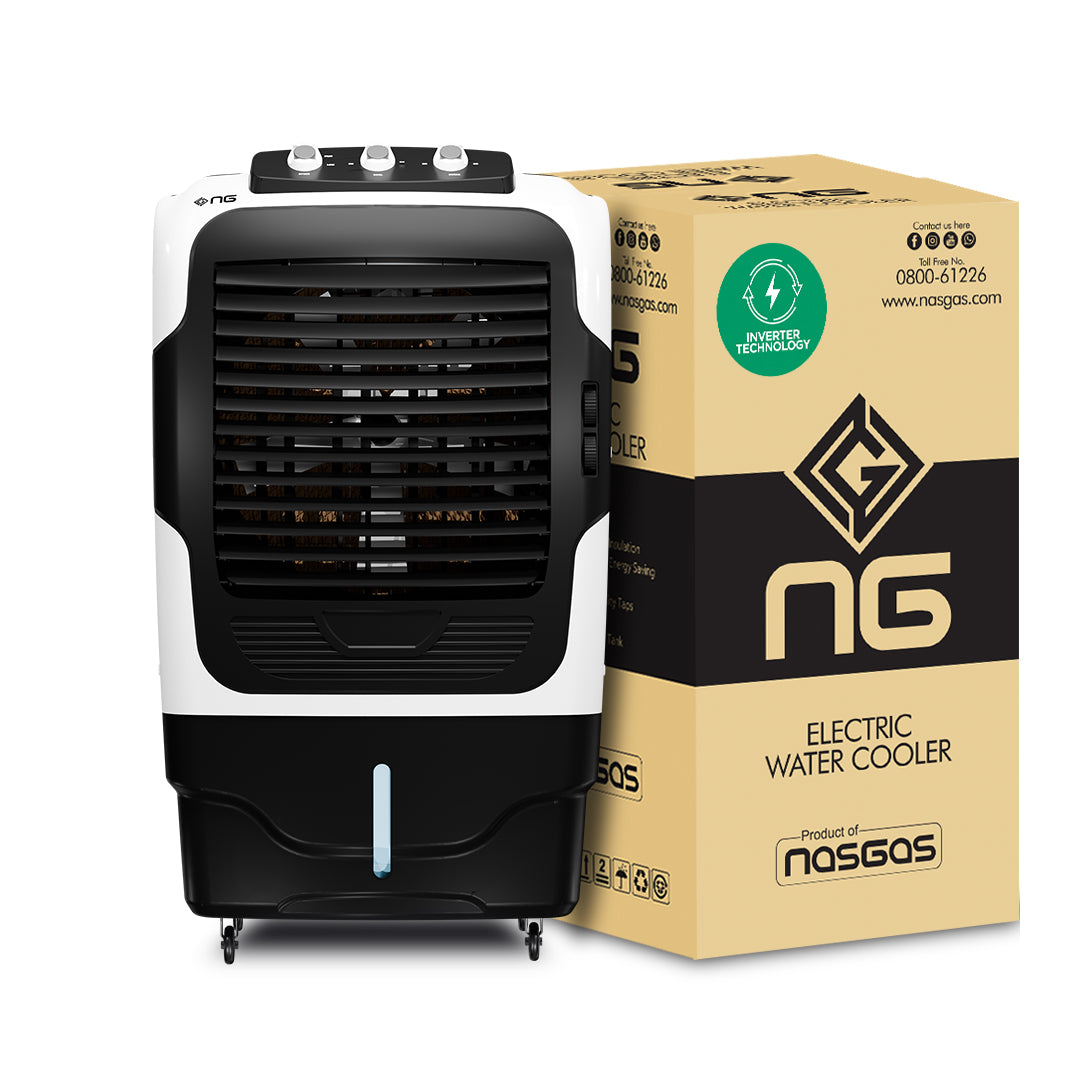 NasGas Eco-Power NAC-9400 | 60L Inverter Air Cooler | Only 100 Watts | 60% Energy Saving | UPS & Solar Friendly