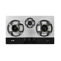NasGas Heavy Duty Built-in Hob (DG-145) – 3 Burners Stainless Steel with Auto Ignition