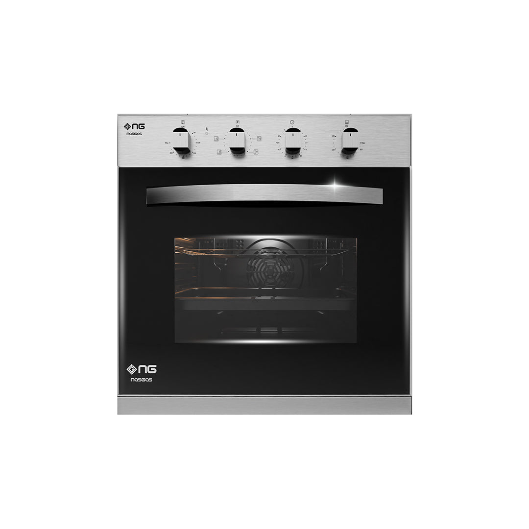 NasGas NG-551 Dual Fuel Built-in Oven | 65L Stainless Steel (Electric & Gas)
