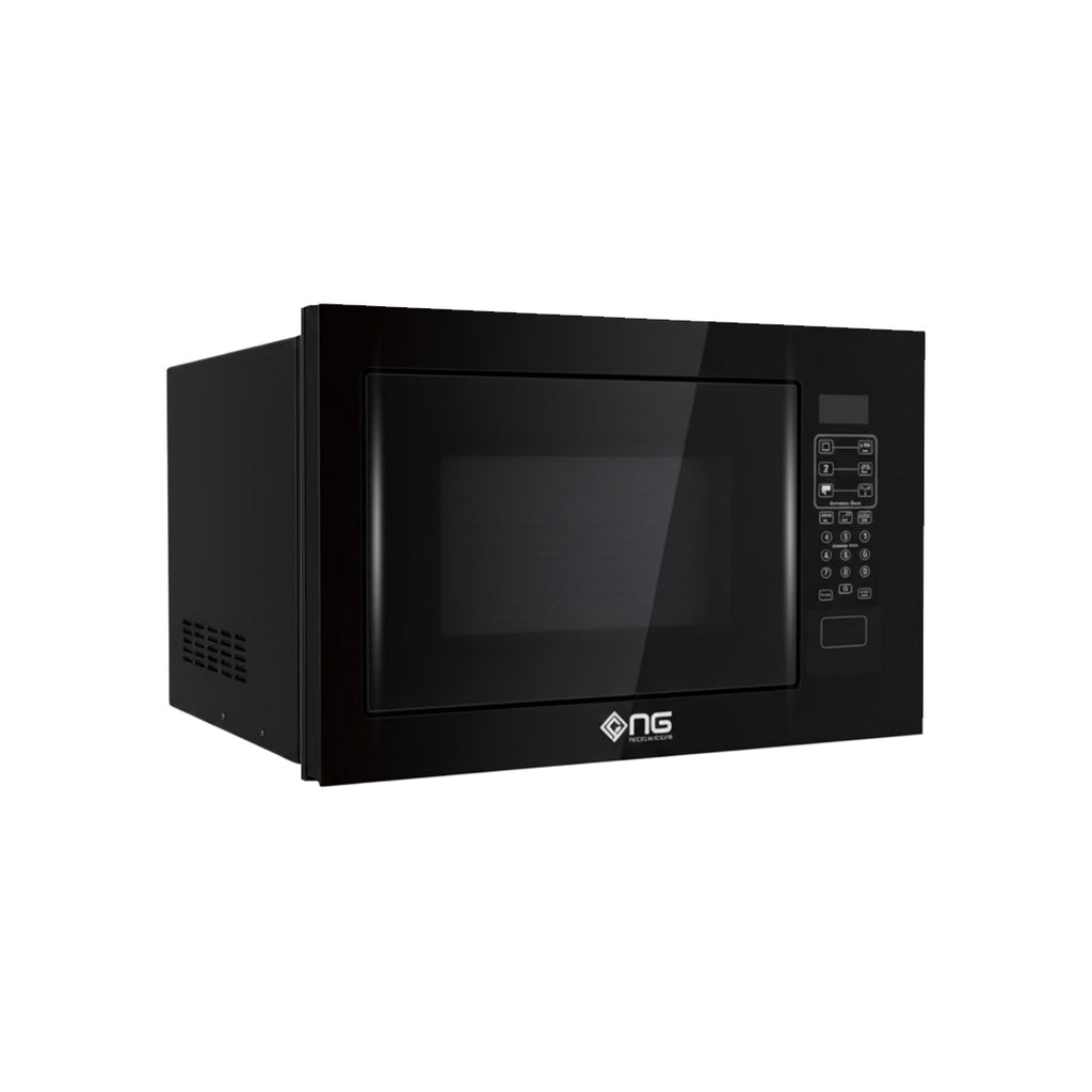 NasGas NG-E91E Built-in Microwave Oven with Grill (25L) - Digital Black Glass