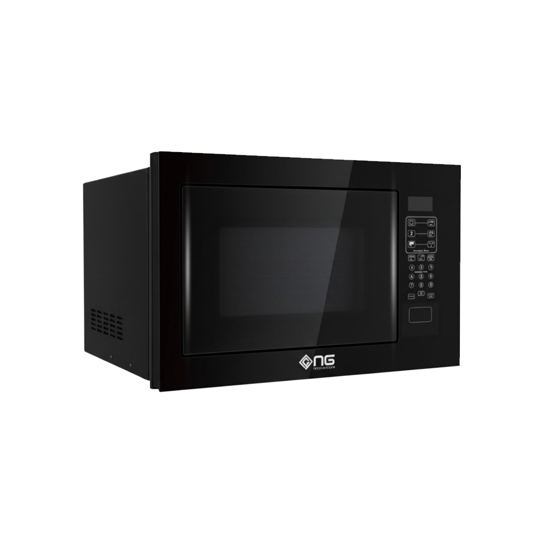 NasGas NG-E91E Built-in Microwave Oven with Grill (25L) - Digital Black Glass