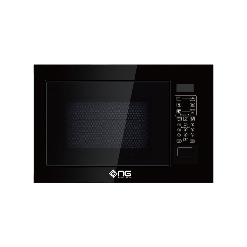 NasGas NG-E91E Built-in Microwave Oven with Grill (25L) - Digital Black Glass