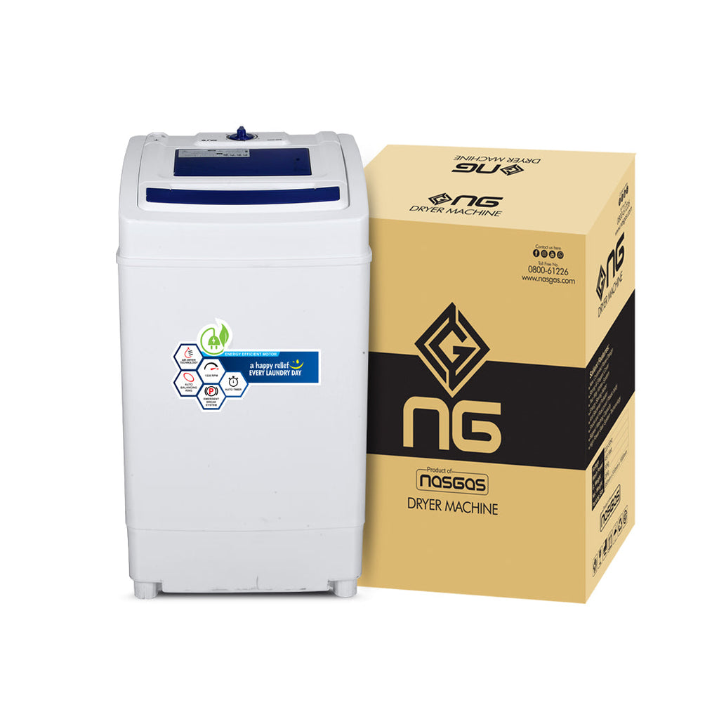 NasGas NGD-203 8Kg Turbo Air Spin Dryer (Double Body)