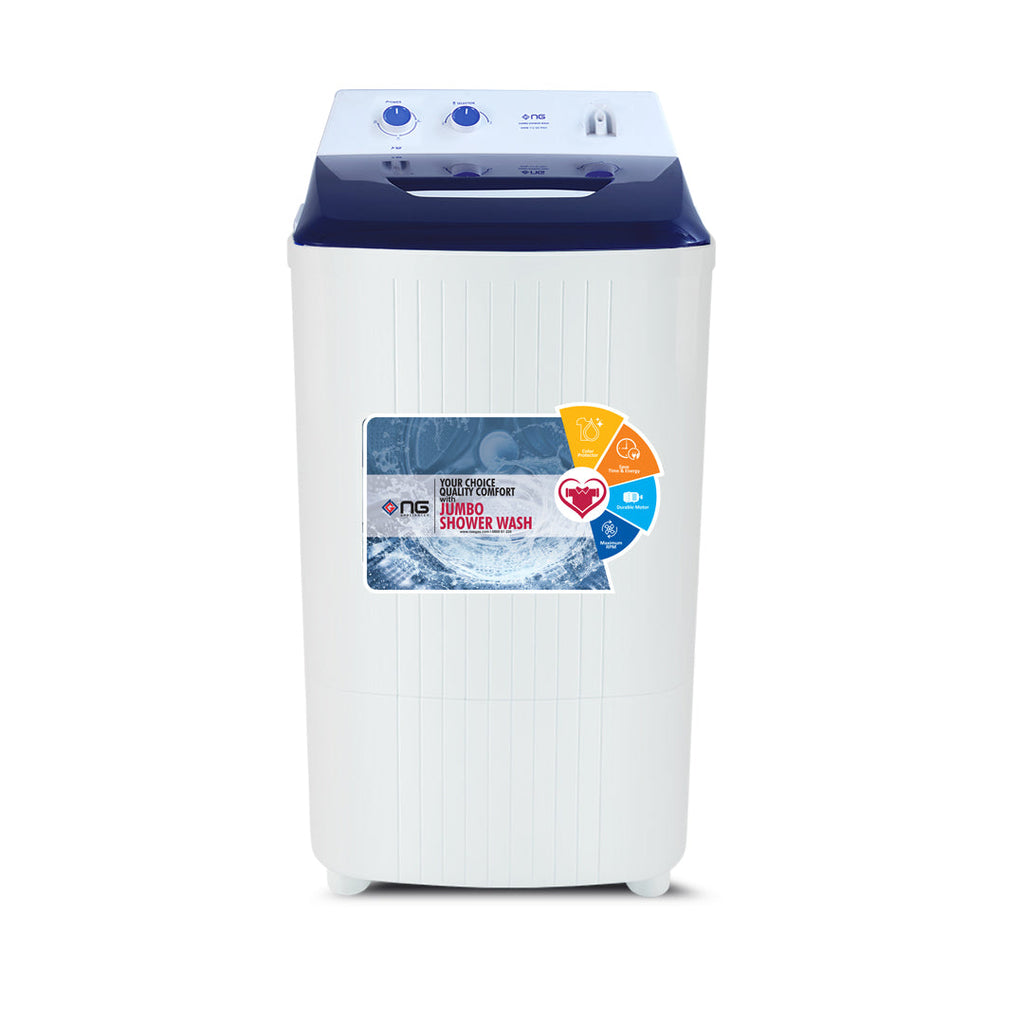 NasGas NWM-110 SD Pro 10Kg Single Tub Washing Machine (Jumbo Shower Wash)