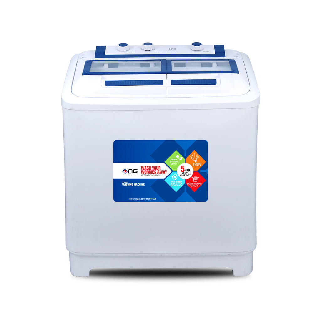 NasGas NWM-502 15Kg Double Body Washing Machine (Rust Proof)