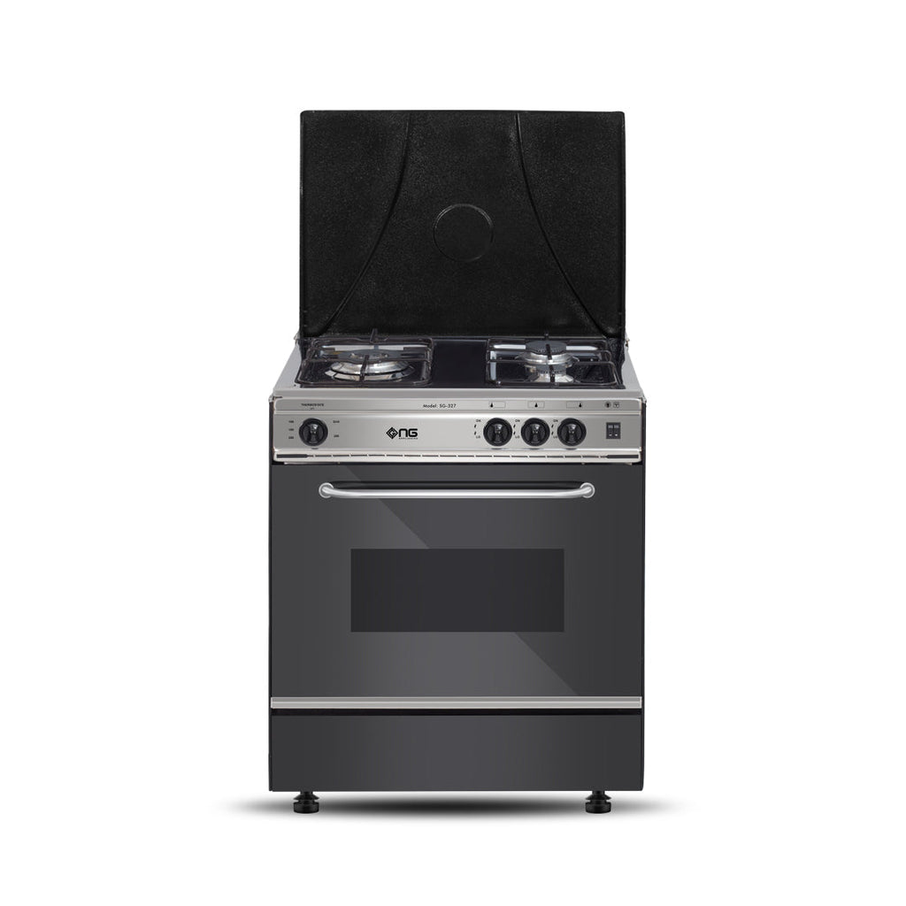 NasGas SG-327 Cooking Range - 3 Burner Single Door - Stainless Steel