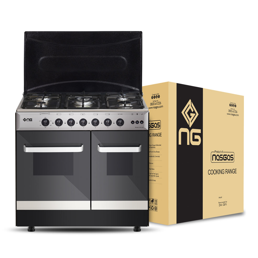 NasGas SG-534 Cooking Range - 5 Burner Double Door