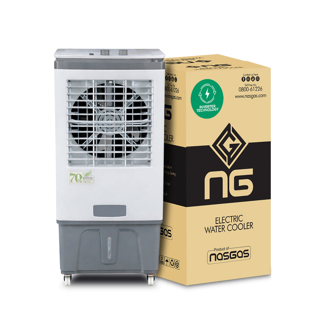 NasGas Smart-Saver NAC-2100 | Inverter Technology Air Cooler | 60W Ultra Low Power | 70% Energy Saving | UPS & Solar Friendly