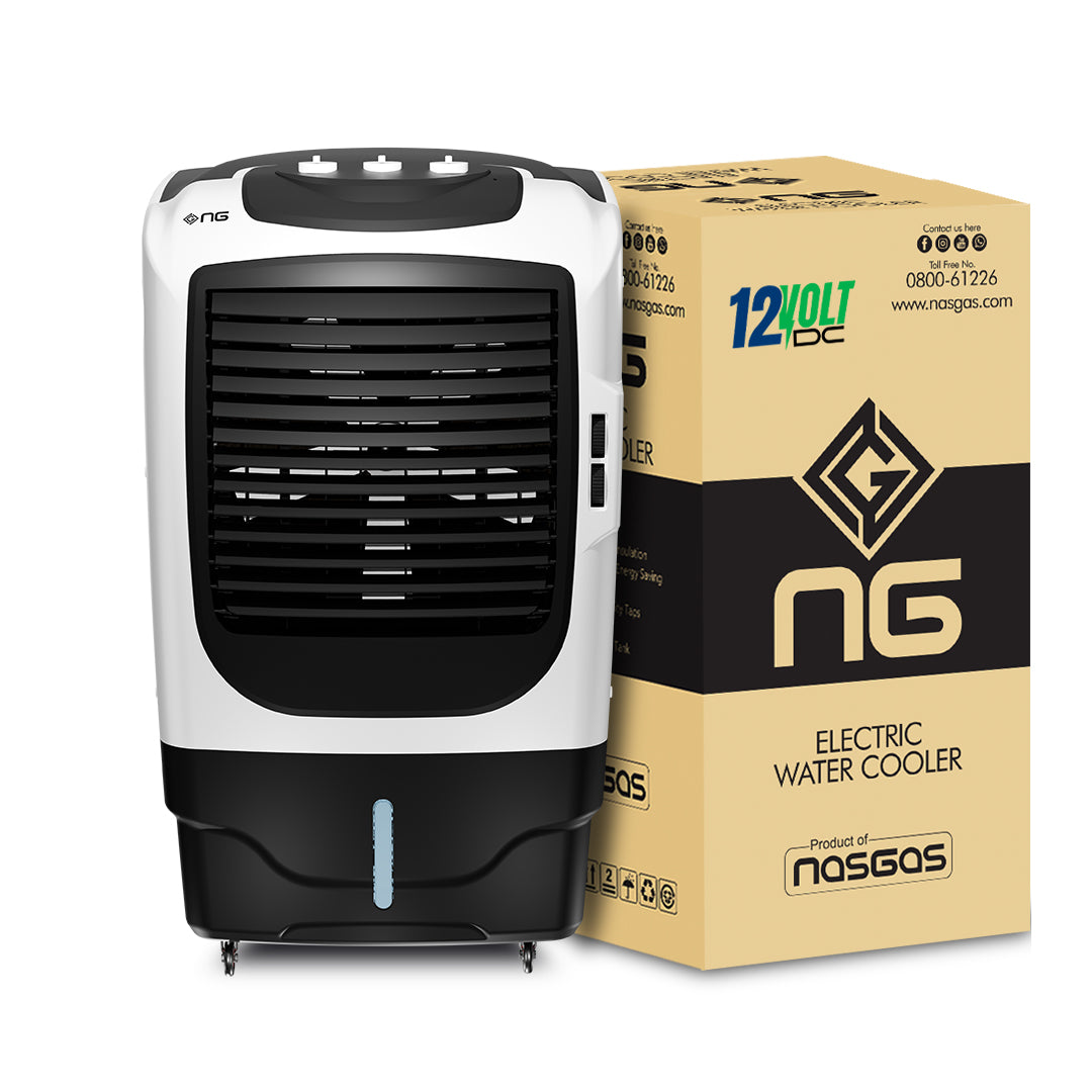 NasGas Solar-Pro NAC-9800 | 12 Volt Heavy Duty Solar Cooler | 60L Jumbo Tank | 100W Powerful Motor | 3-Bottle Ice Box