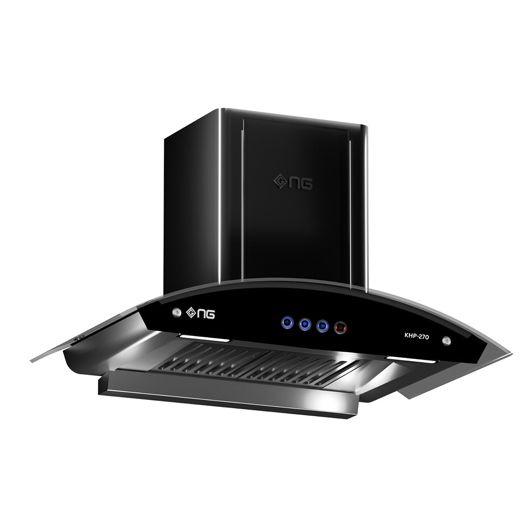 NasGas 90cm Heavy Duty Push-Button Kitchen Hood (KHP-270)