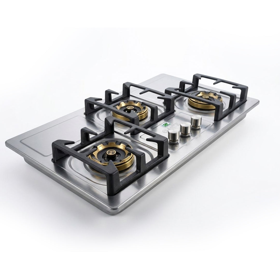 Nasgas Build In Hob DG-227 SDN – 3 Burner Stainless Steel Hob