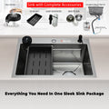 Glam Gas Lifestyle 11 Kitchen Sink – Single Bowl Stainless Steel with Waste Kit