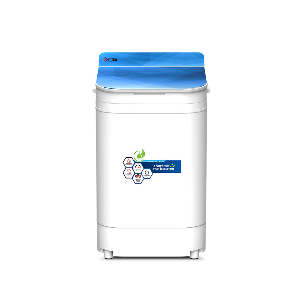 NasGas NGD-201 Glass Top 8Kg Spin Dryer (Double Body)