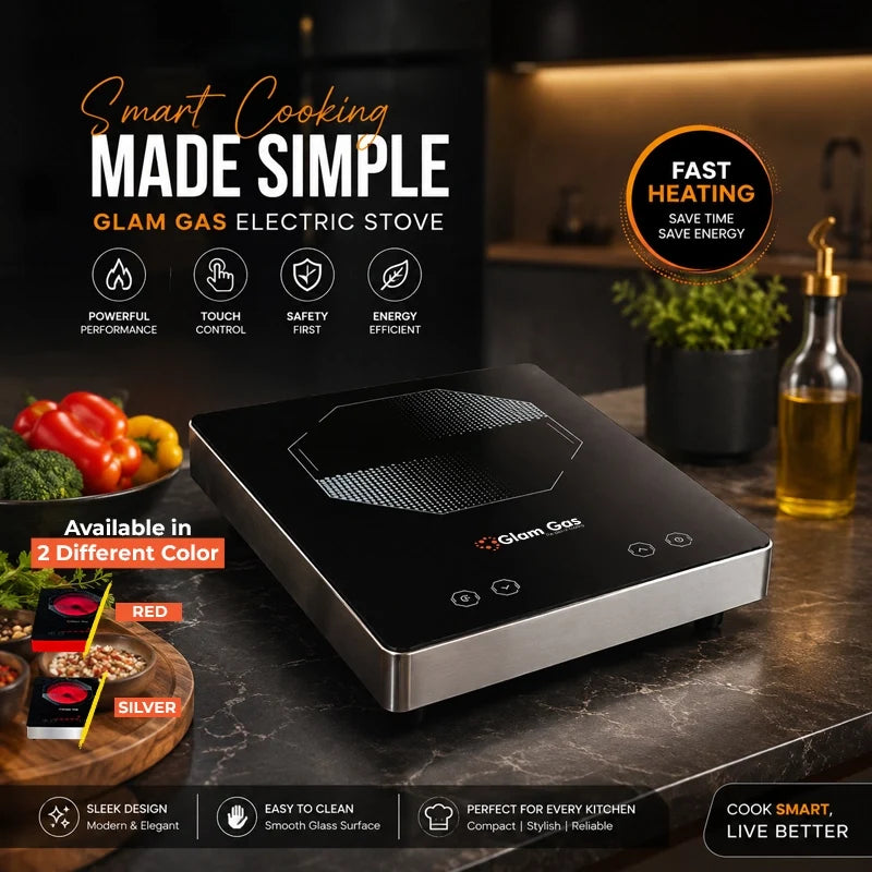 Glam Gas Hot Glow-912 Infrared Ceramic Cooker – 2200W Portable Electric Stove