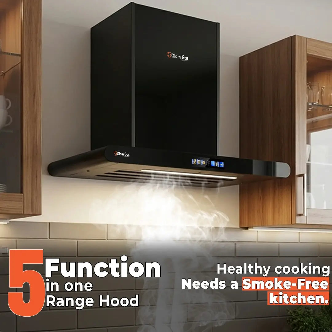 Glam Gas Thunder-11 T-Shape Range Hood – 60cm, 75cm & 90cm with Copper Motor