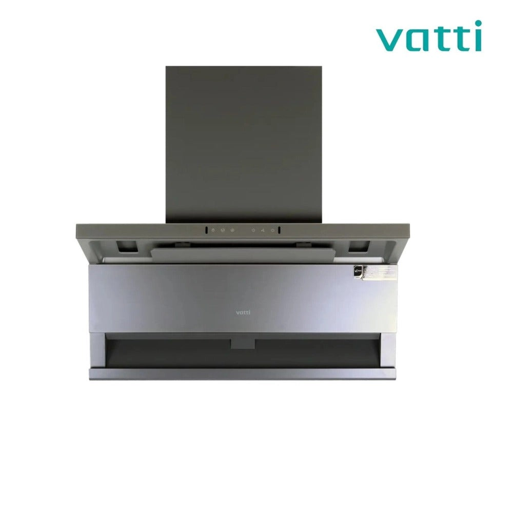 VATTI V-997-PK grey L-shape range hood, 90cm, touch control